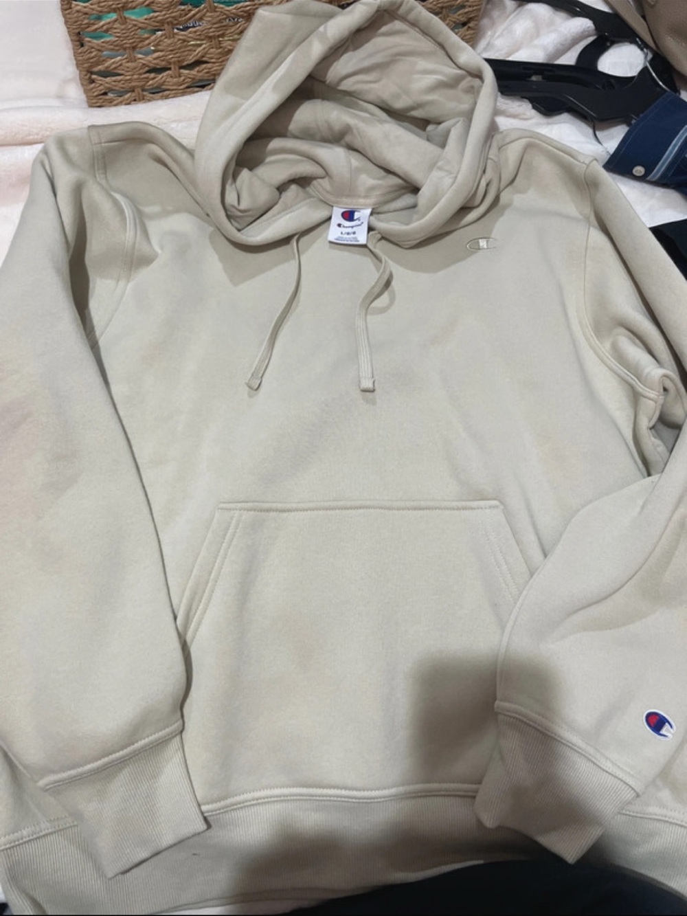 Champion Cream Pullover Hoodie
